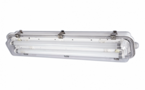 Multi-Purpose Fluorescent Fixture, 2x18W with 3 Hour Emergency Back-Up, IP67