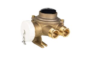 HNA Watertight Switch Socket, Brass, Single Right Side Entry, 3 Pin 10 Amp, IP56