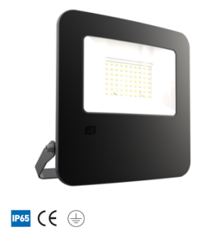 LED Floodlight, Polycarbonate,  50W / 4,698lm, Cool White, IP65