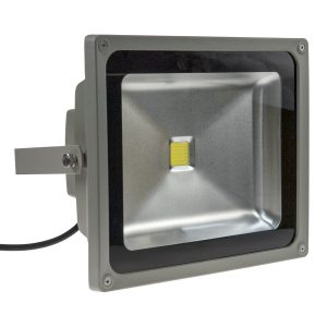LED Floodlight, Aluminium, 50W / 5,130lm, 100-240V 50/60Hz, Daylight 6500K, IP65