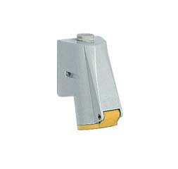 Cee-Type Wall Socket, IP44 Splashproof, Yellow, 100-130V 16A 3 Pin