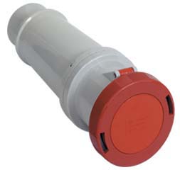 Cee-Type Connector, IP67 Watertight, Red, 380-415V 125A 4 Pin