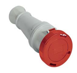 Cee-Type Connector, IP67 Watertight, Red, 380-415V 63A 4 Pin