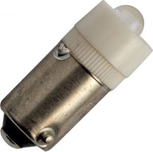 StarLED Indicator Lamp, 6V  AC/DC, Ba9s, White